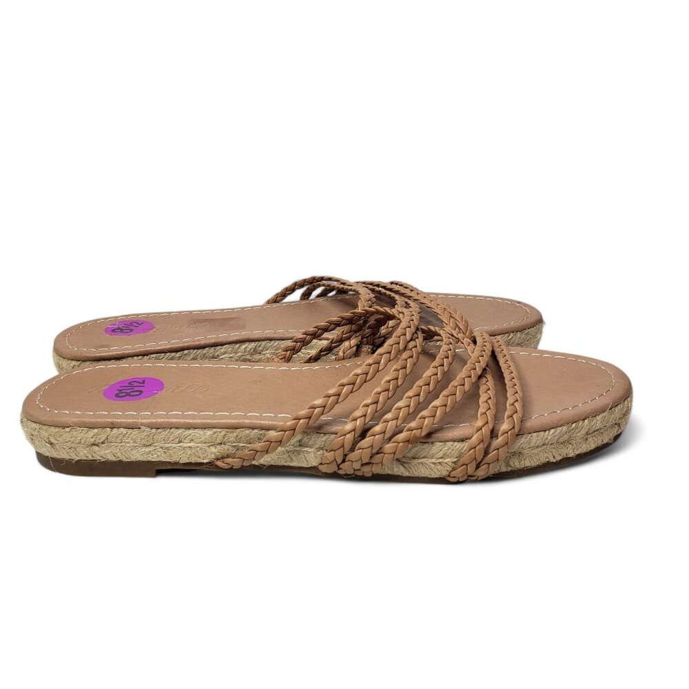 Madewell Katheryn Espadrille Sandal Women's Leather Braided Strap Boho Slide 8.5 - Picture 6 of 8